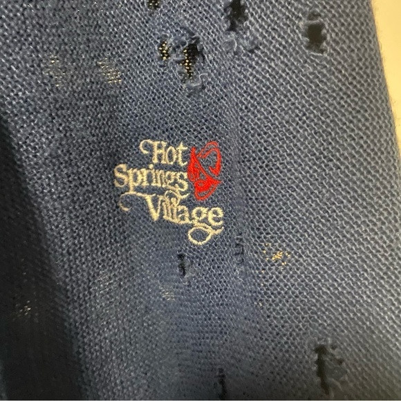 LF Furst of a Kind Women Distressed Sequin Elbow Cardigan Sweater O/S - Picture 6 of 8